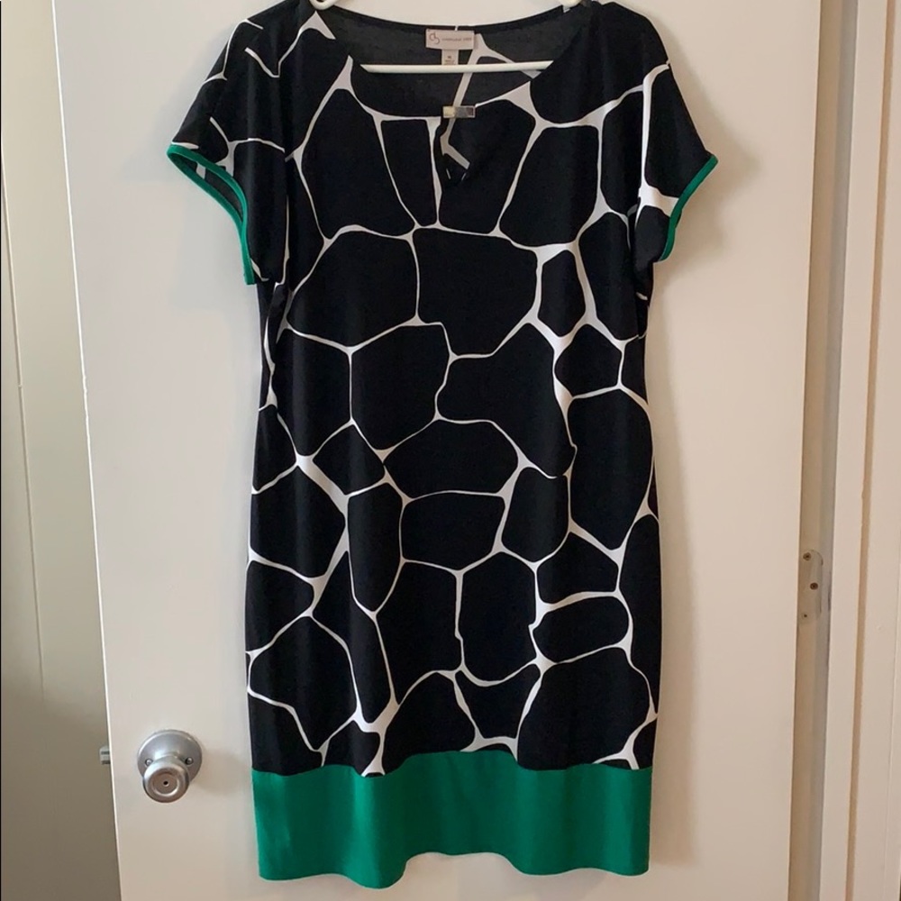 Dress Barn XL Giraffe Print Mid-length Dress
